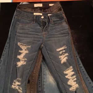 6 pares of pacsun jeans never worn all size 24